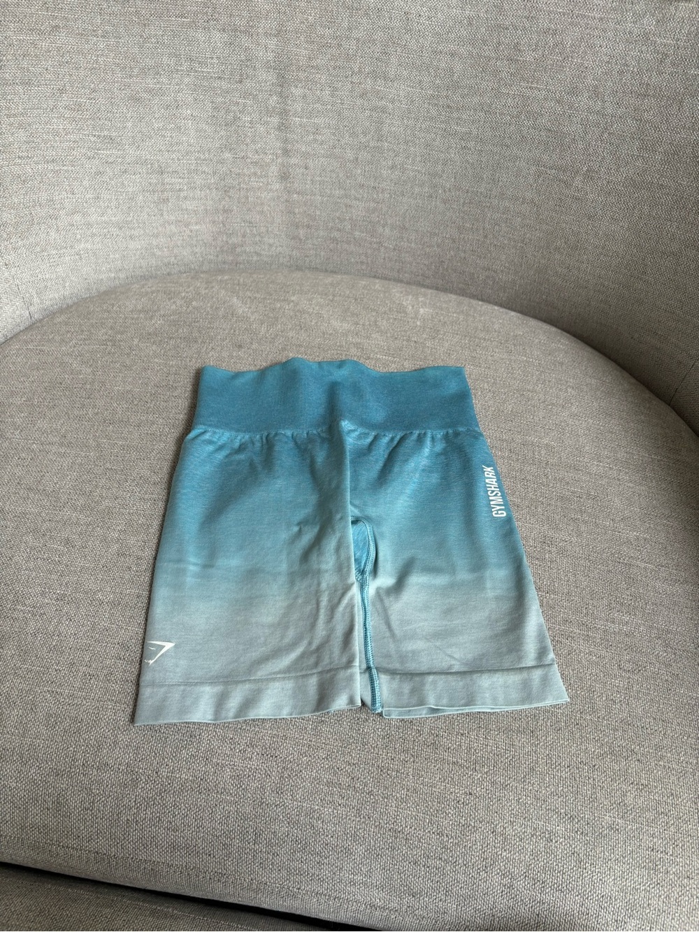 Gymshark Teal to Light Blue Ombre Bike Shorts